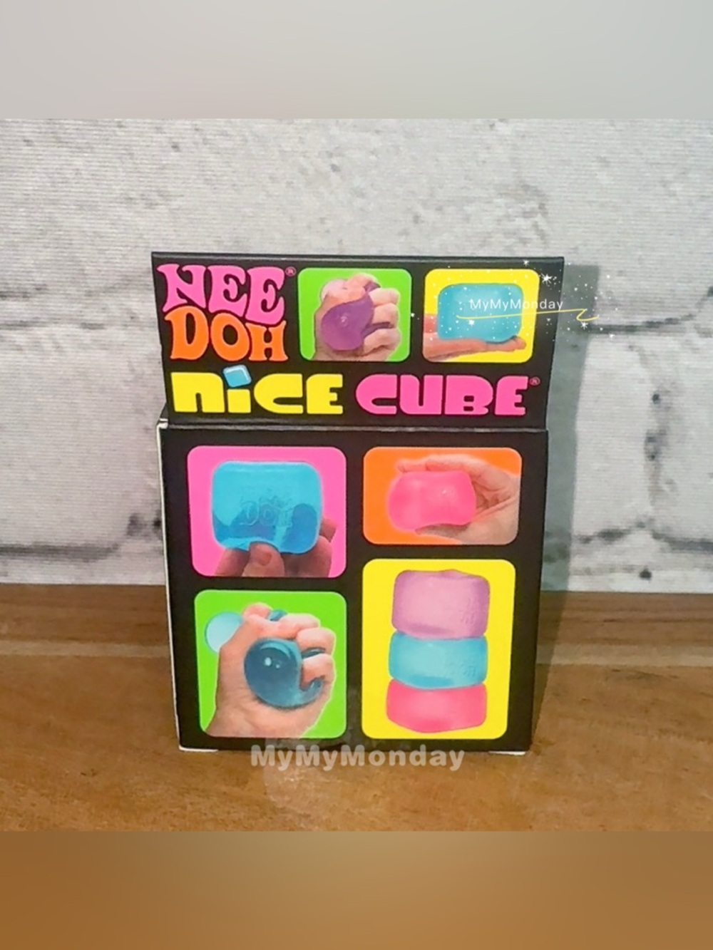 NeeDoh Nice Cube Squishy Pink - Picture 3 of 3